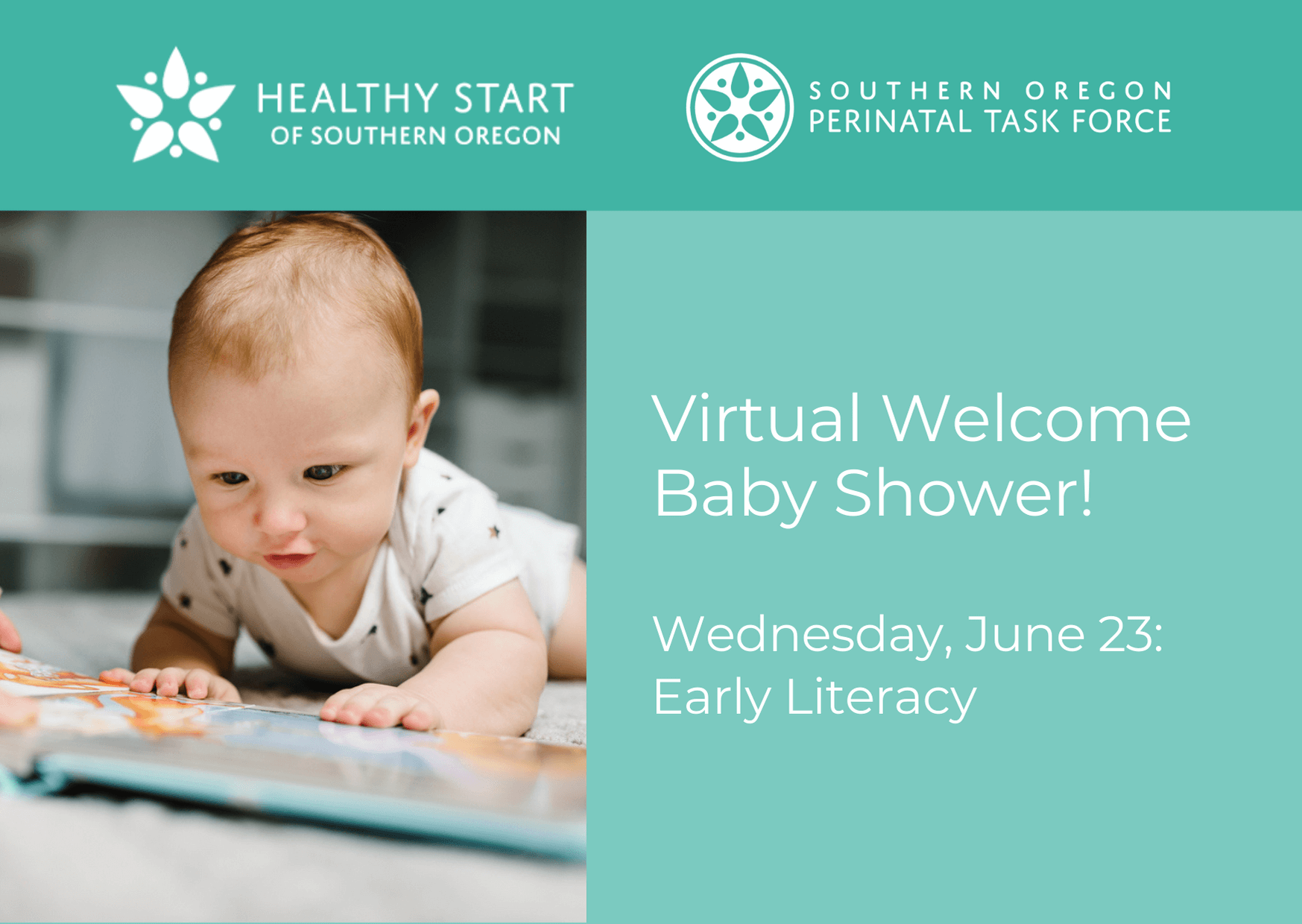 virtual baby shower literacy