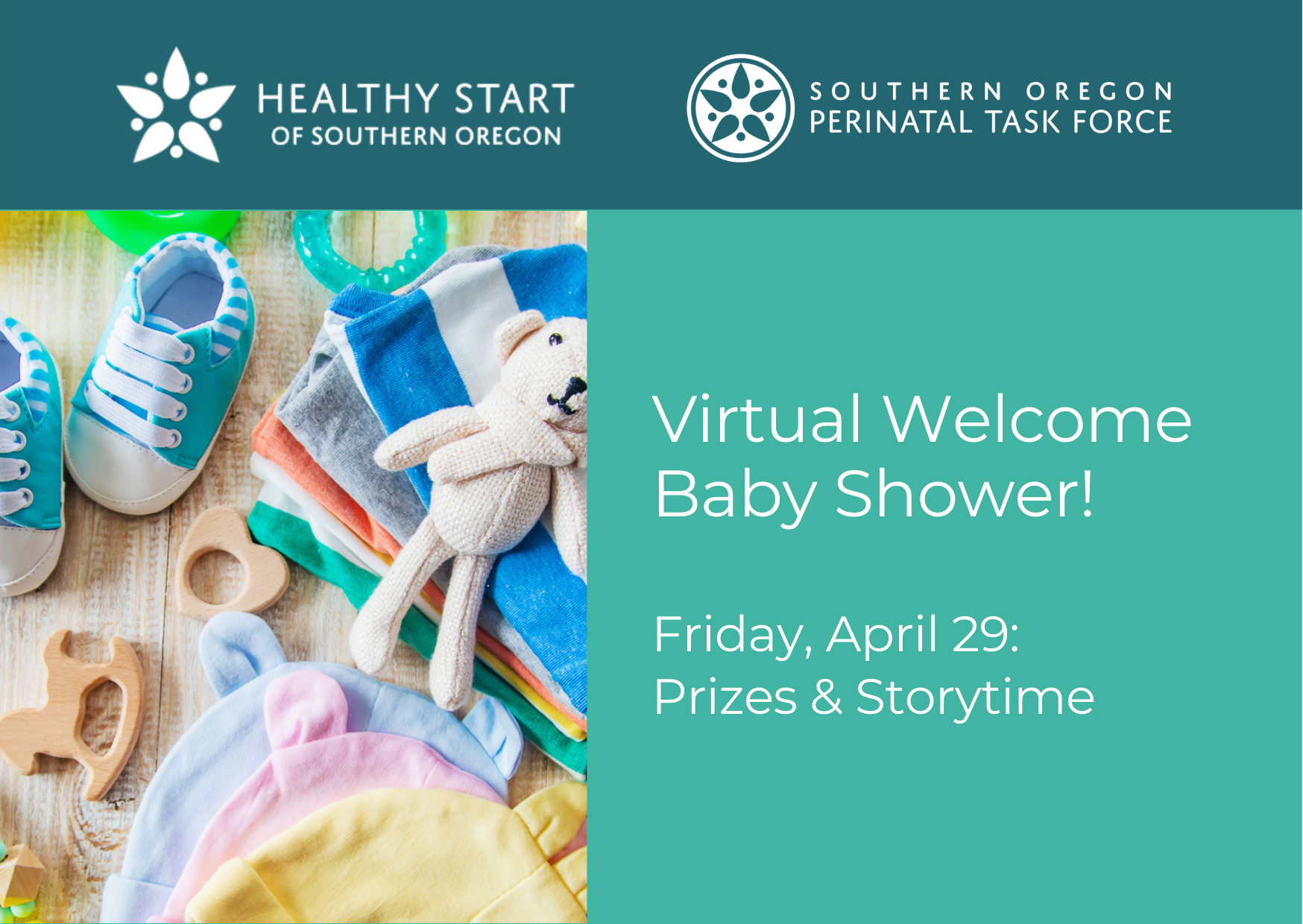 Welcome Baby Shower: Friday April 29, 2022 - Prizes & Storytime
