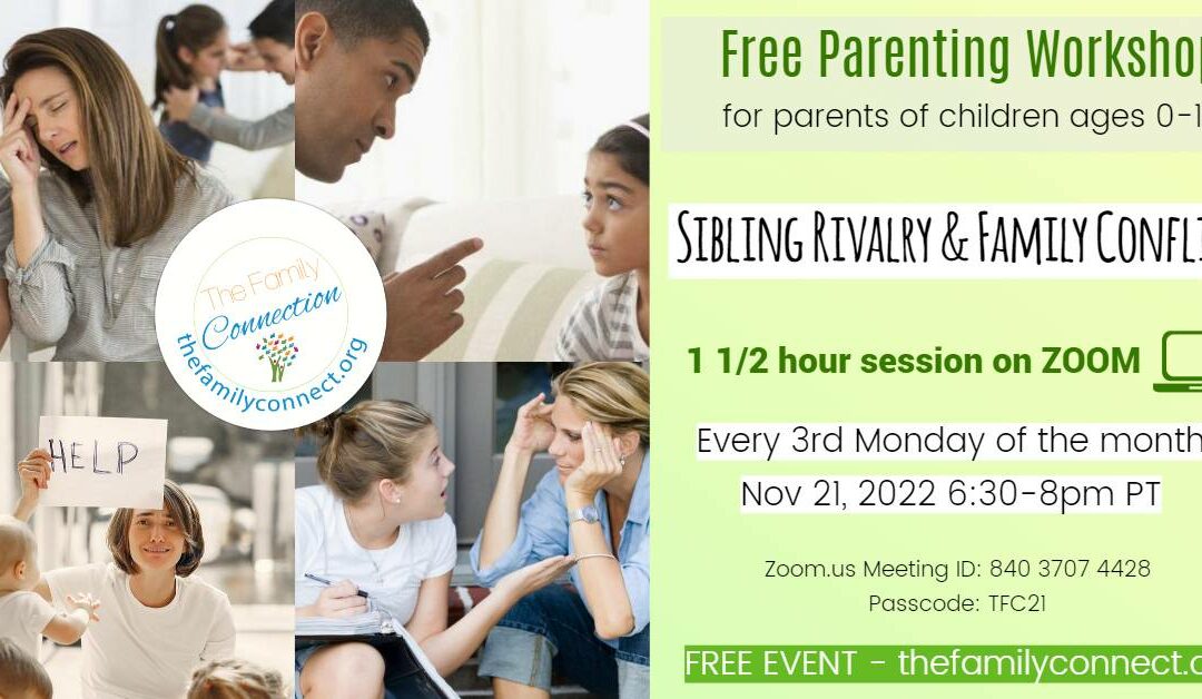 Free Parenting Workshop: Sibling Rivalry & Family Conflict
